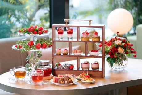 いちごとショコラのアフタヌーンティー